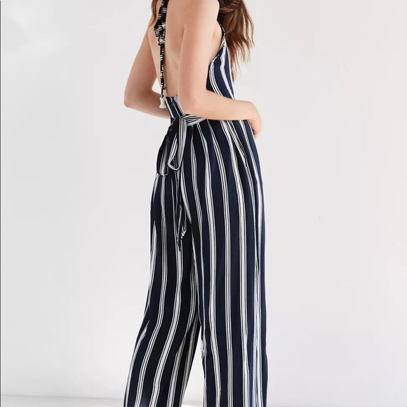 Thankfull The Brand Riley Striped Halter Jumpsuit - Picture 2 of 5